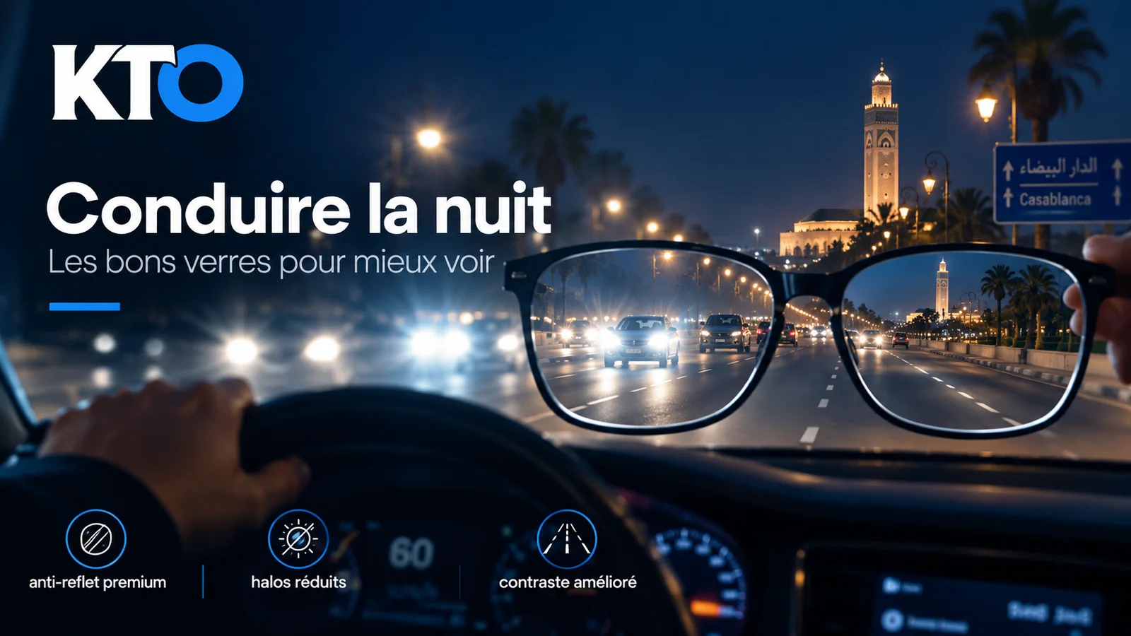 Conduire la nuit : les bons verres pour mieux voir — KTO