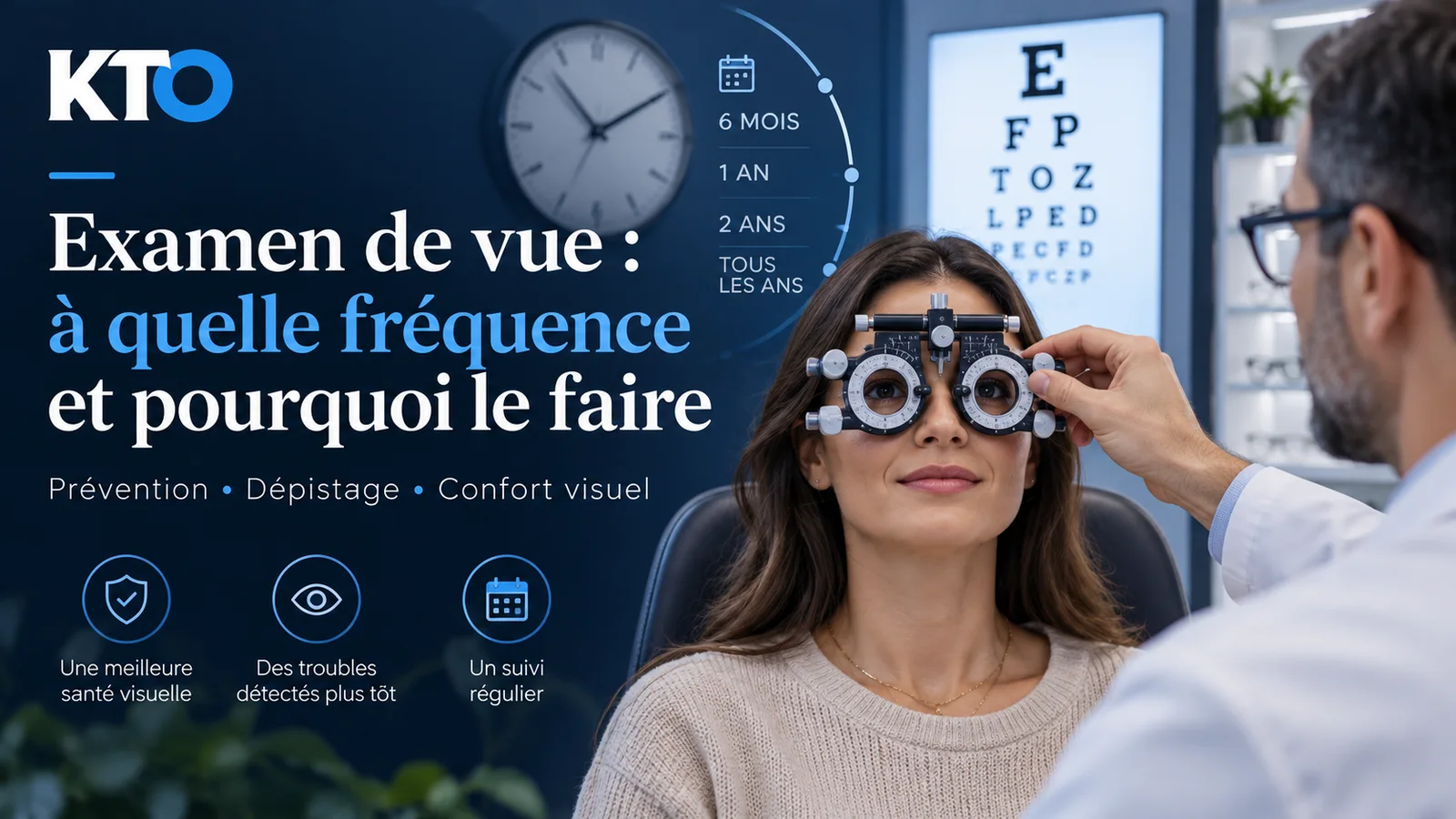 Examen de vue : à quelle fréquence et pourquoi le faire