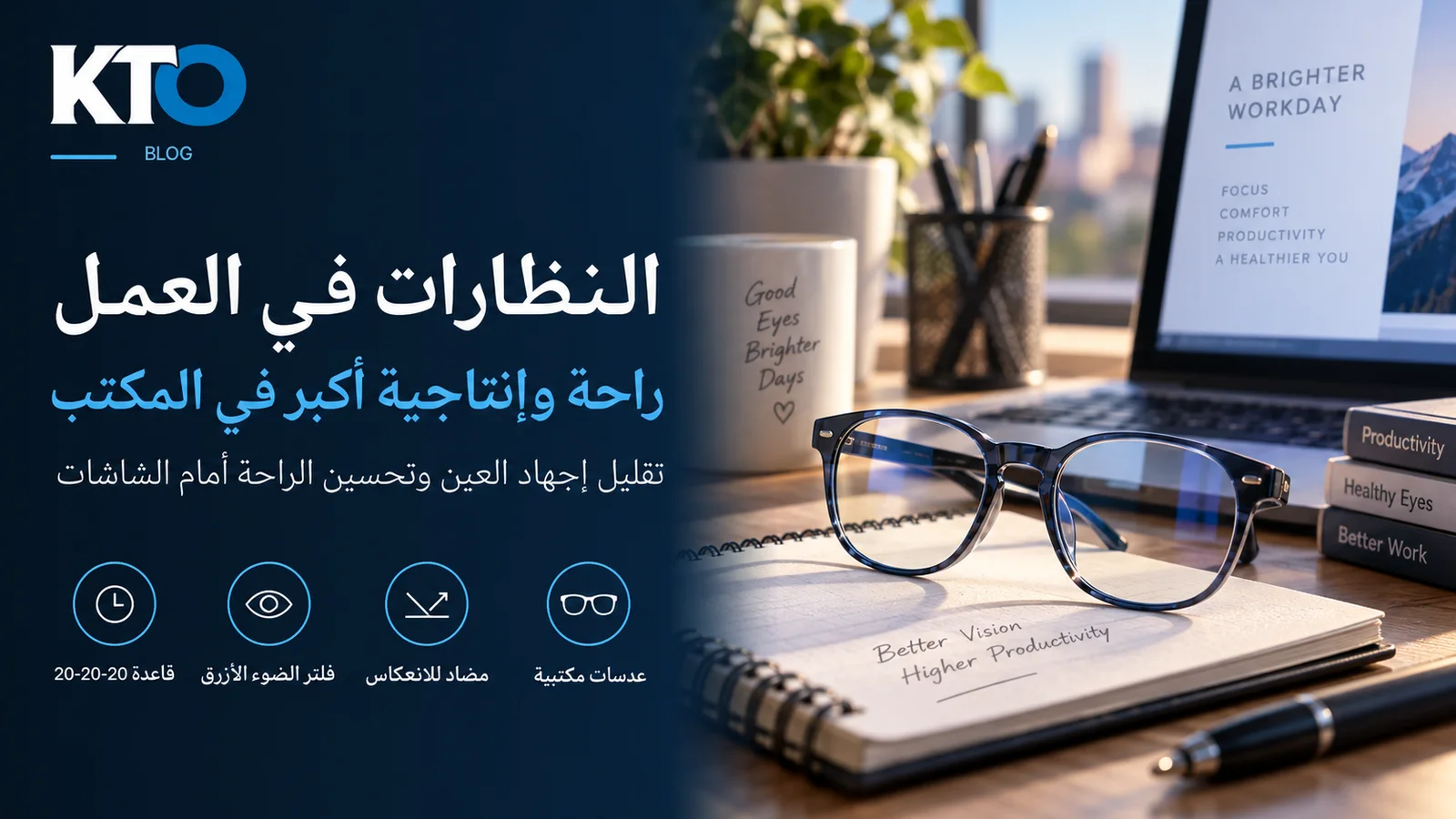 النظارات في العمل: الراحة والإنتاجيّة