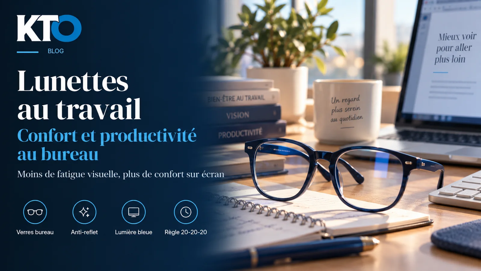 Lunettes au travail : confort et productivité au bureau