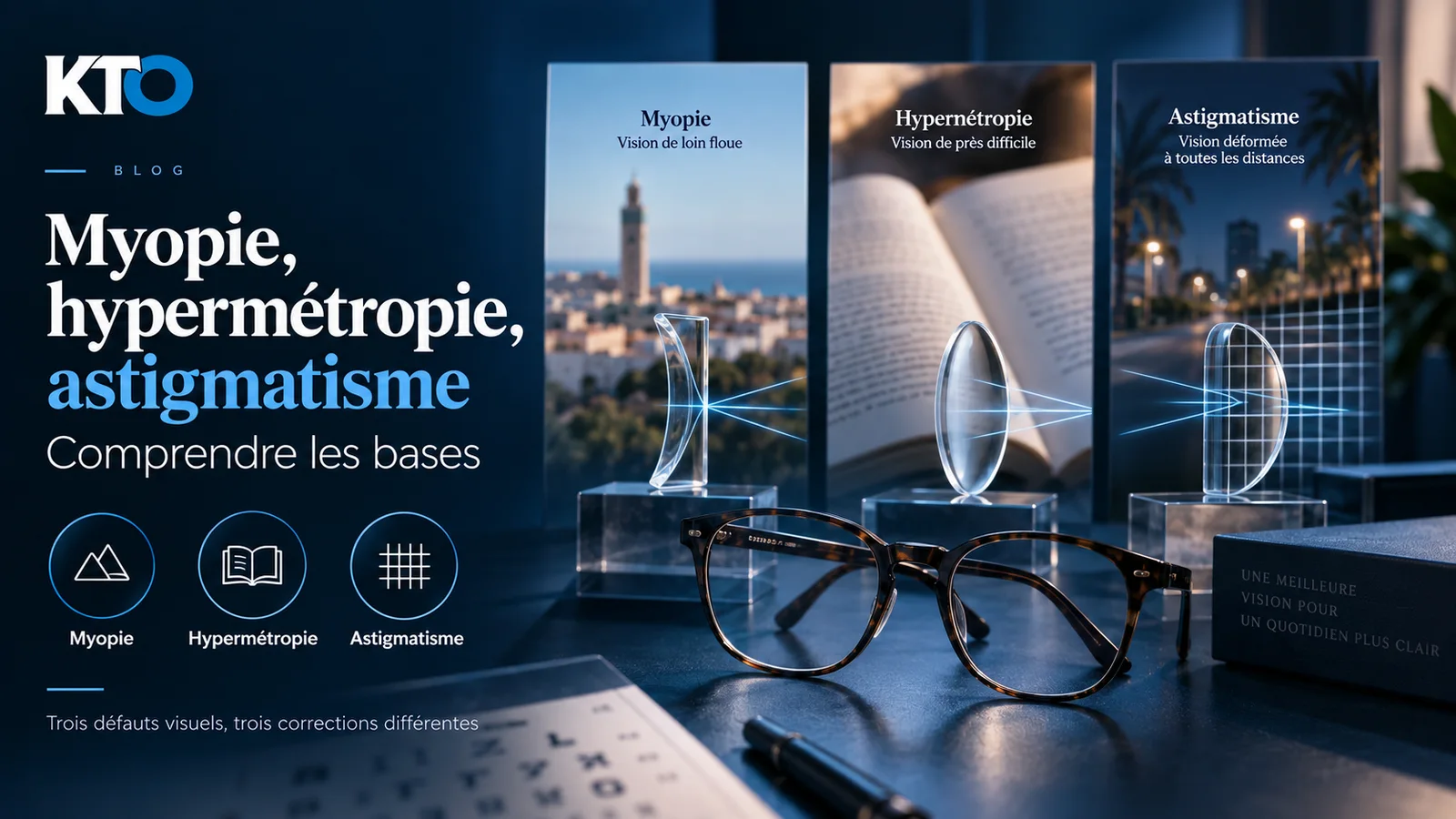 Myopie, hypermétropie, astigmatisme : comprendre les bases