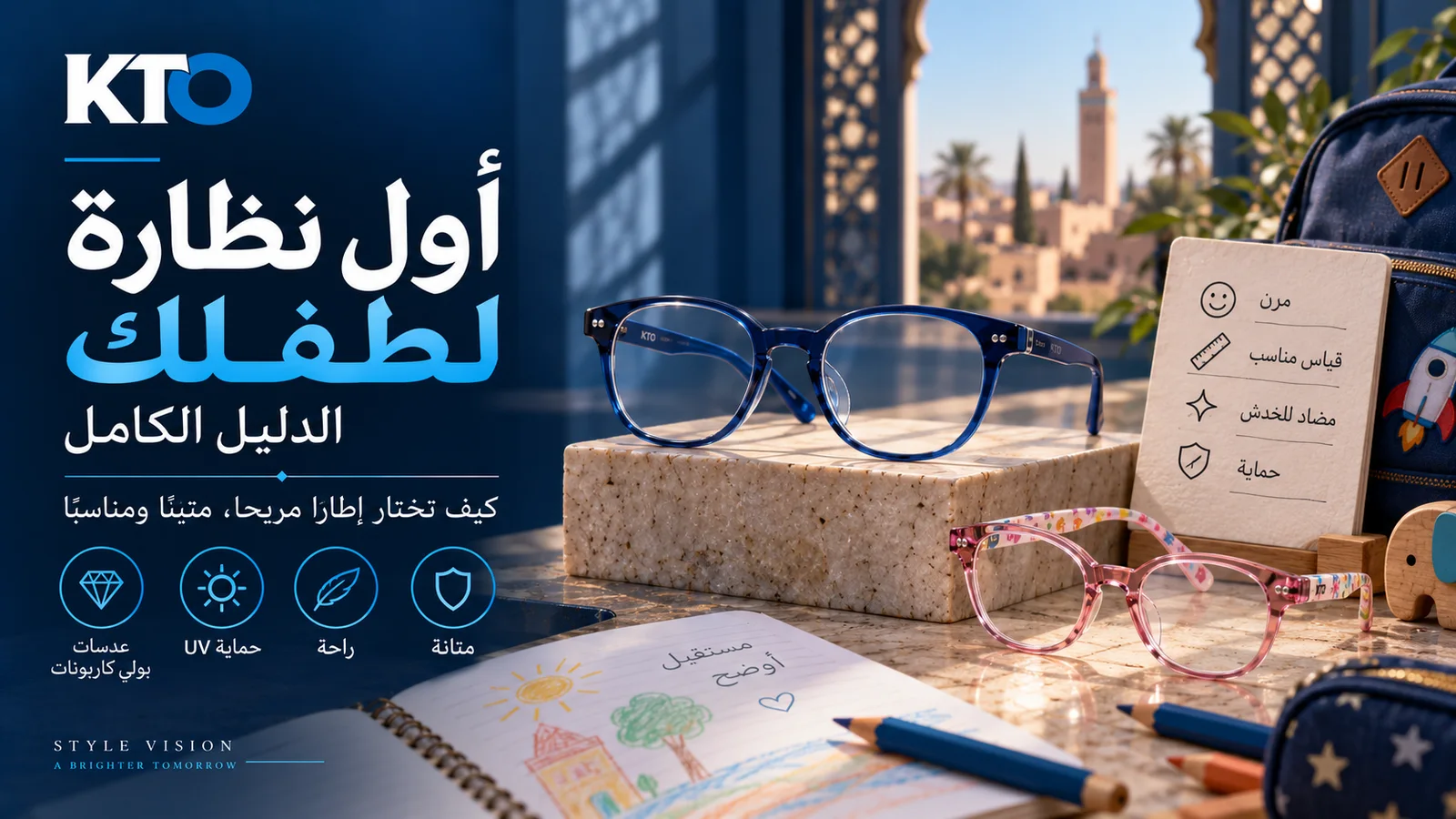 أوّل نظارة للطفل: الدليل الكامل