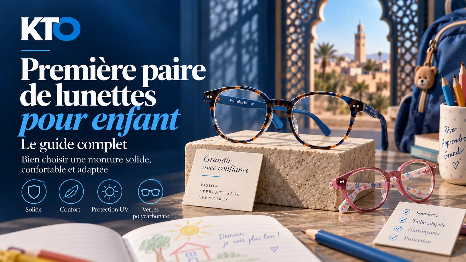 Première paire de lunettes pour enfant : le guide complet