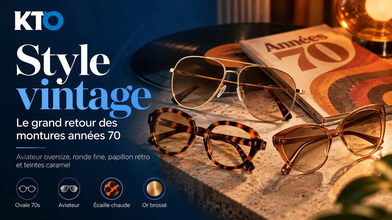 Style vintage : le grand retour des montures années 70 — KTO