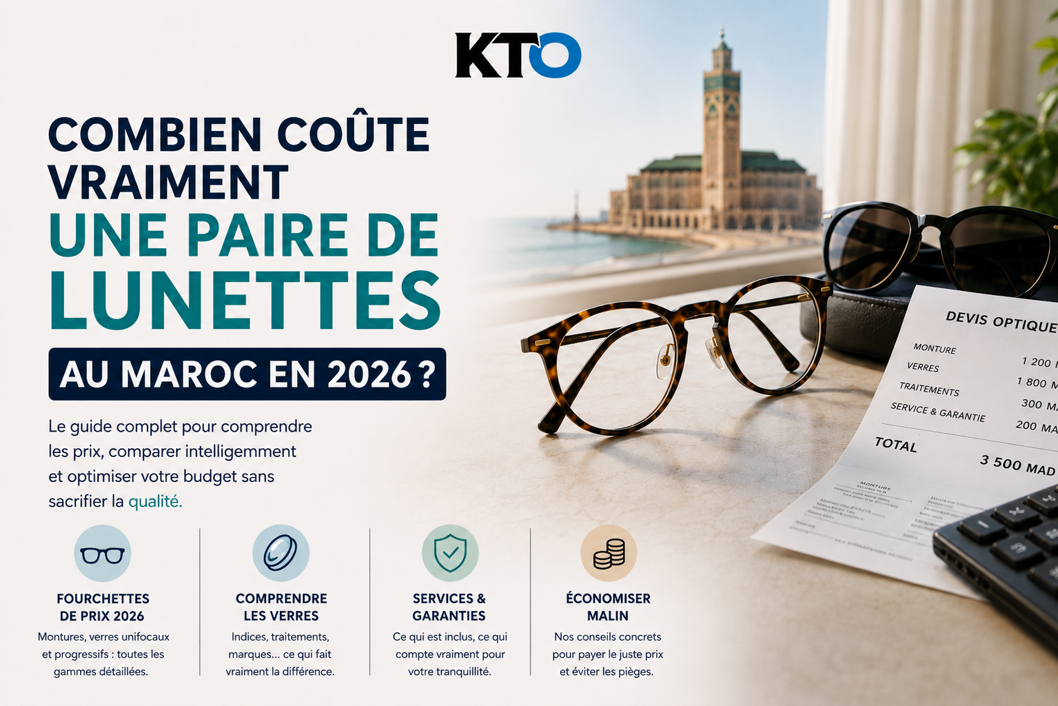 Prix des lunettes au Maroc en 2026